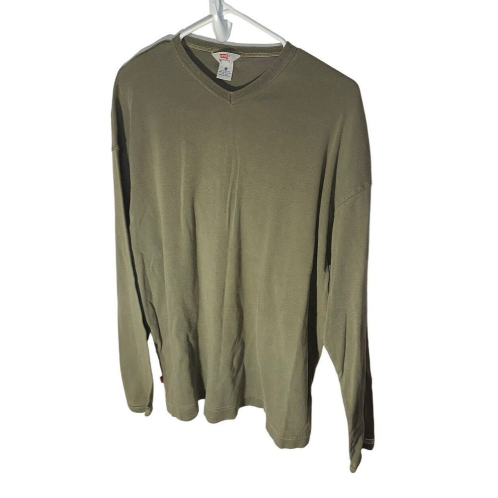 Vintage Levi’s Dry Goods Mens Long Sleeve Shirt Size Large Green